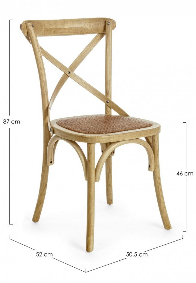 Silla Cross Marrón Natural