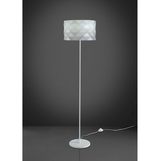 Base y pie para lámpara de pie de metal blanco 40 x 153 h