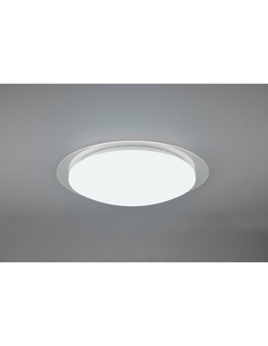 Frodeno Lámpara de techo exterior blanca efecto estrella IP44 Trio Lighting