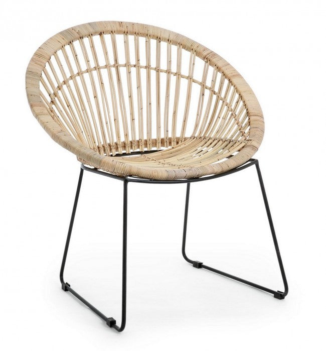 Sillón rústico Cayes natural