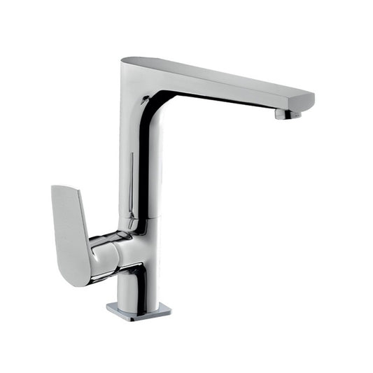 Rubinetto miscelatore per lavello cucina finitura cromo h.24x19 cm EFFEZ