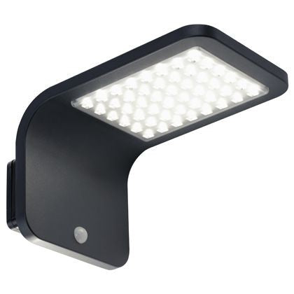 Aplique solar 3W LED 4000K línea calle negra