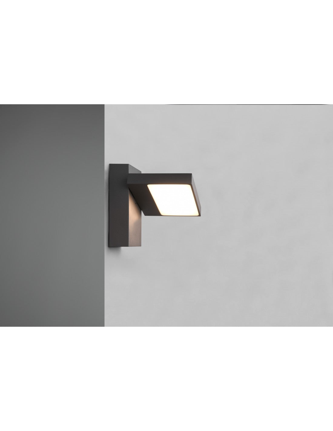 Aplique LED ajustable para exteriores Aluminio antracita IP54 Horton Trio Lighting