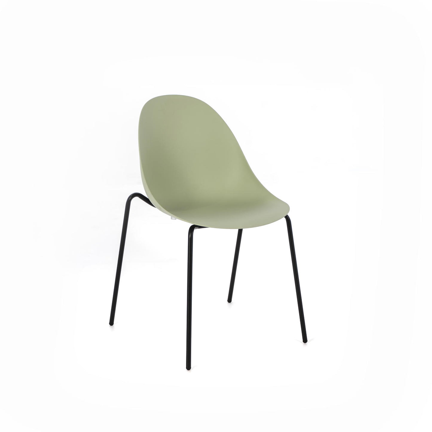 4x Silla de polipropileno verde