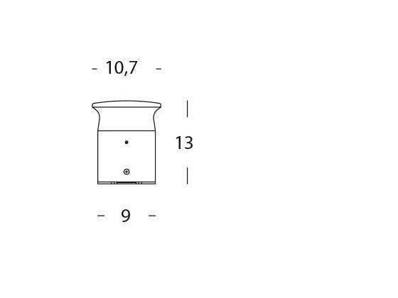 Aplique 9W LED 4000K grafito kep line
