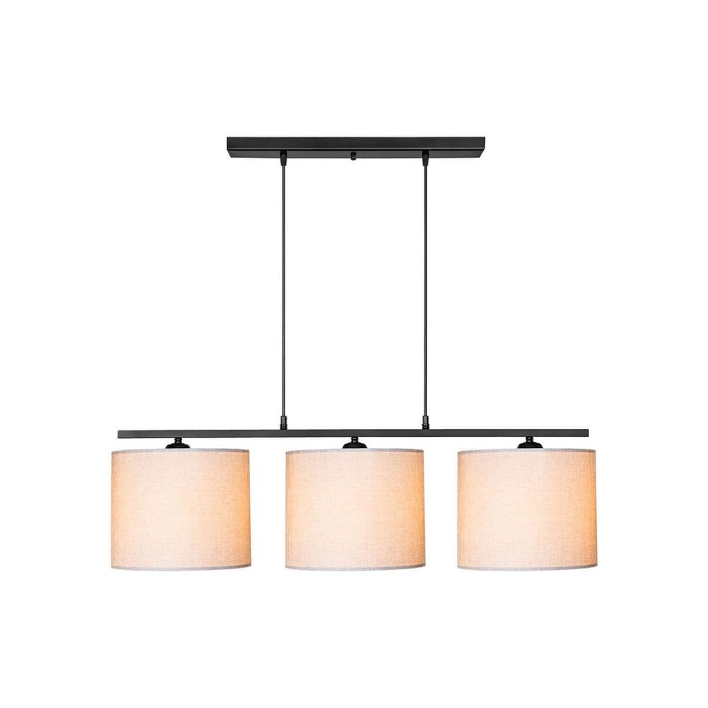 Lámpara colgante Medusa ASZ1532 con pantalla de tela beige