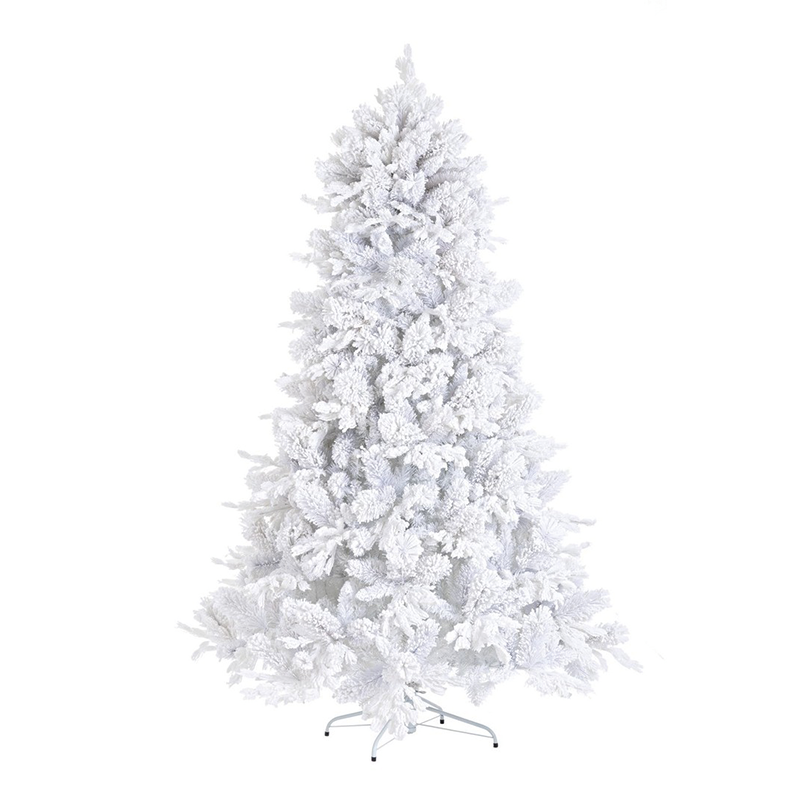 Árbol de Navidad Alberg blanco como la nieve Al. 210 x Ø130 cm