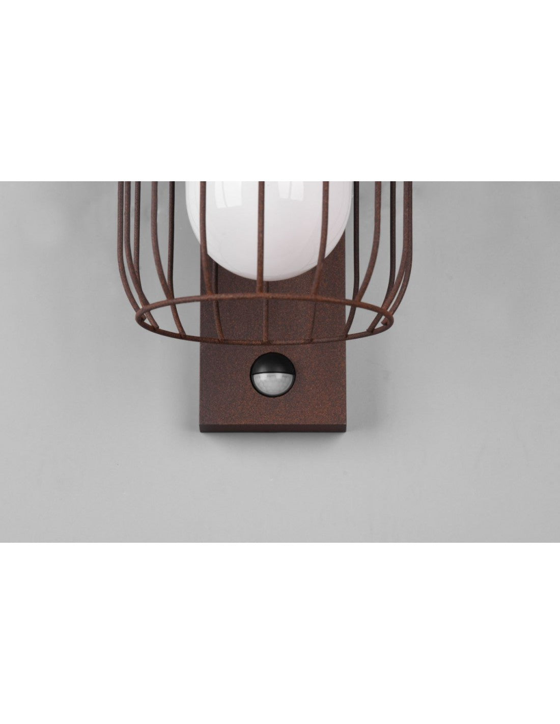 Rust Cage Aplique 1xE27 Tuela IP44 Sensor Movimiento Trio Iluminación