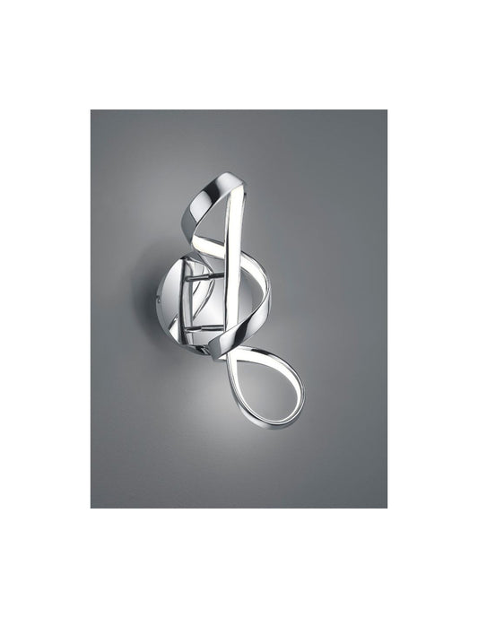 Apliques Perugia Design Bow Chrome Led Dimmer 4000k Trio Lighting