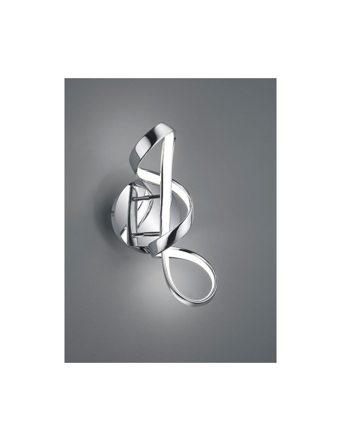 Apliques Perugia Design Bow Chrome Led Dimmer 4000k Trio Lighting