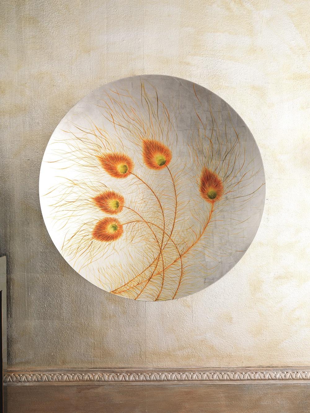 Plato decorativo blanco 65x65x1 cm