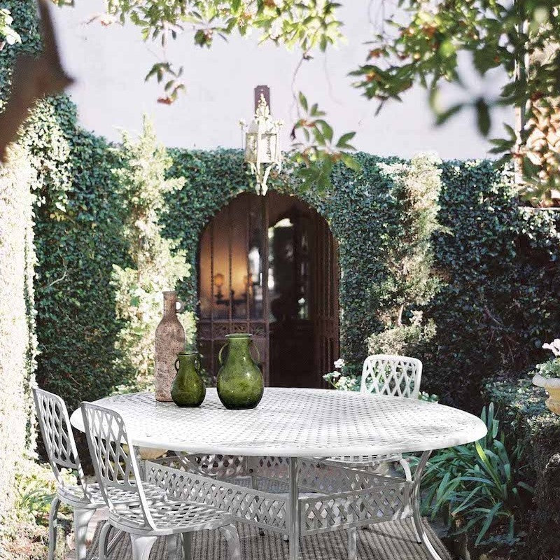 Silla De Exterior En Aluminio Blanco Faenza 44X4 H89 Cm