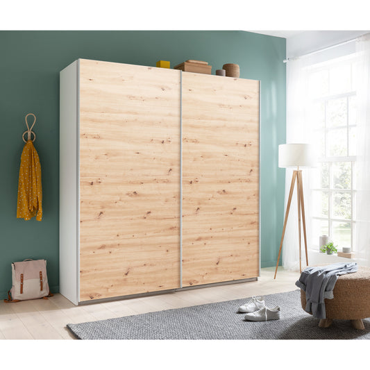 Armario Systema con puertas correderas Roble/Blanco