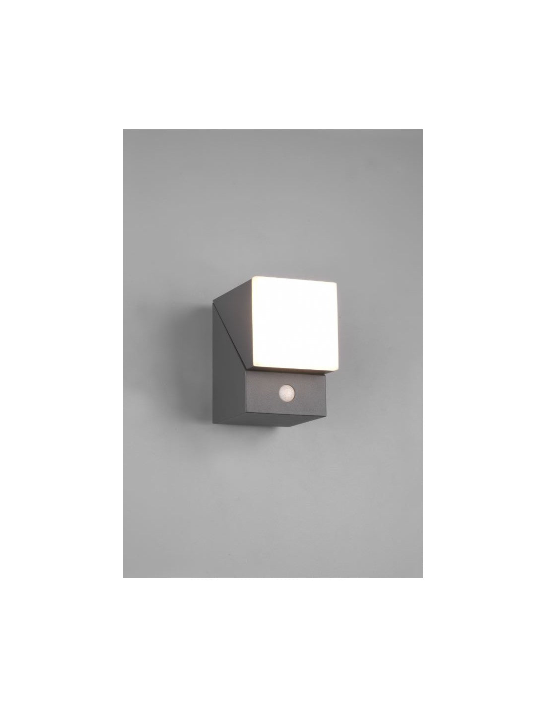Avon Aplique LED ajustable Aluminio antracita IP54 Sensor de movimiento Trio Lighting