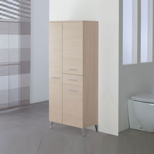 Toallero Larice con tres puertas y un cajón 60x35x 148,5 cm