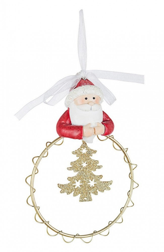 4x colgante de diadema de Papá Noel
