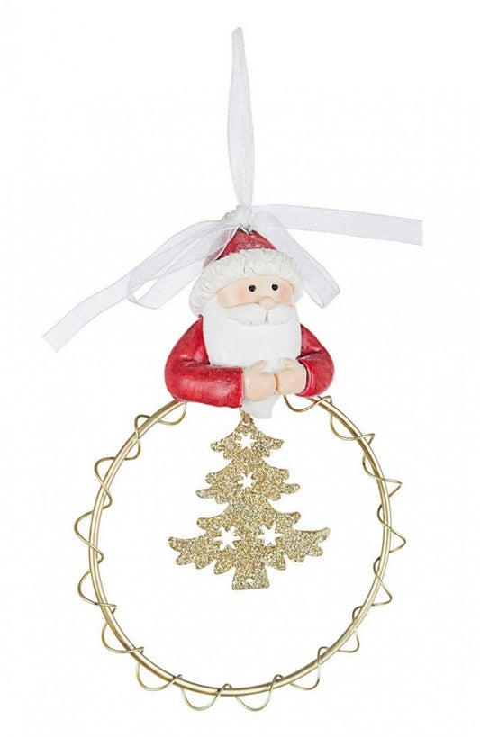 4x colgante de diadema de Papá Noel