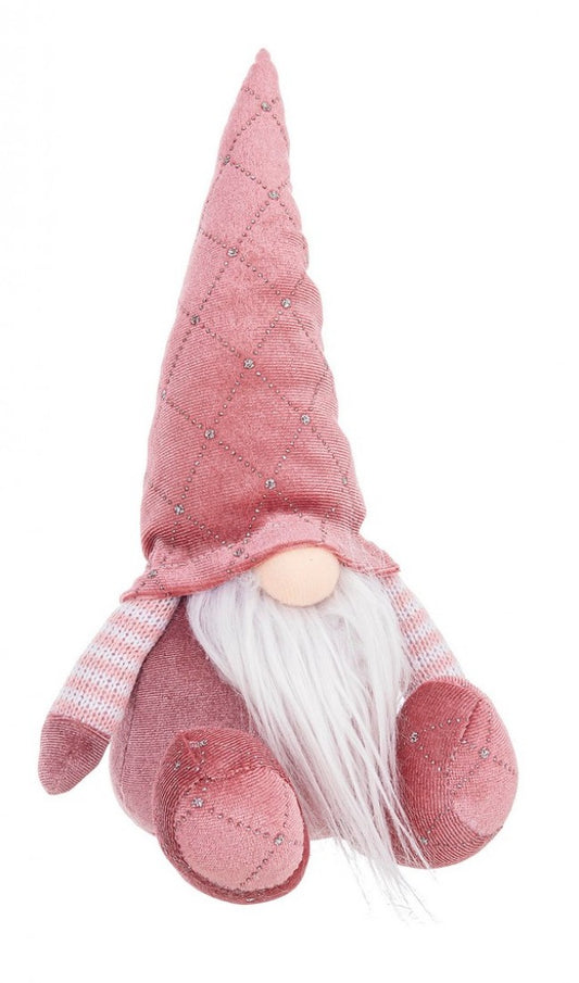 4x Papá Noel Rudolph rosa sentado Alt. 28