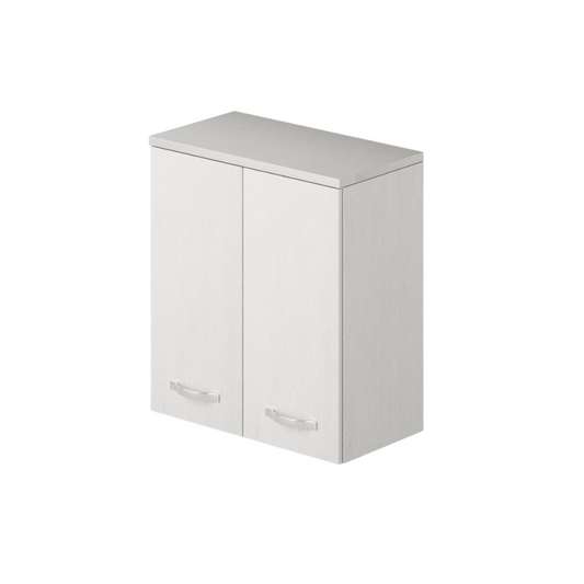 Mueble lavadero alto de 2 puertas con estante blanco Al.77x71x38cm