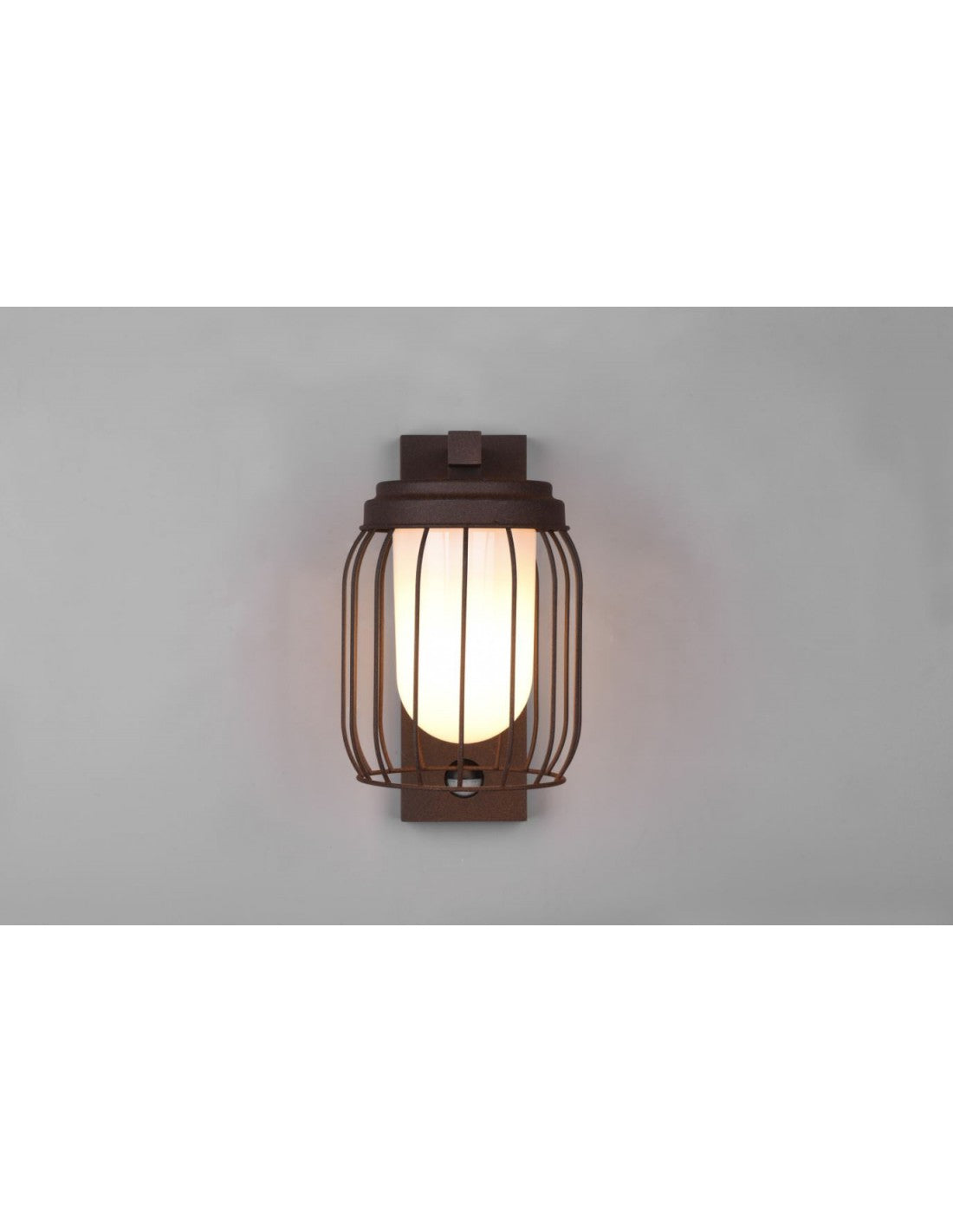 Rust Cage Aplique 1xE27 Tuela IP44 Sensor Movimiento Trio Iluminación