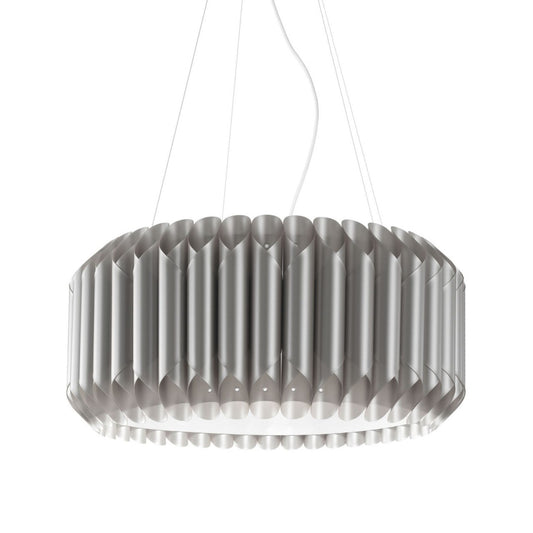Suspensión plateada en metal cromado cm. 60 x 31h