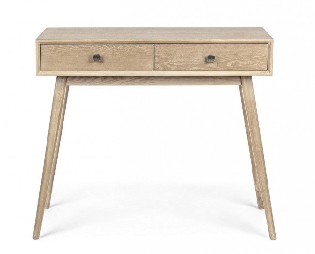 Consola Alannis con 2 cajones en madera revestida de melamina