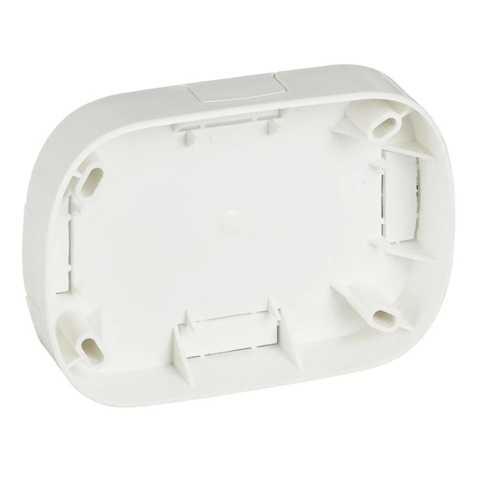 Base Ovalada 3 Módulos para Canal Blanco
