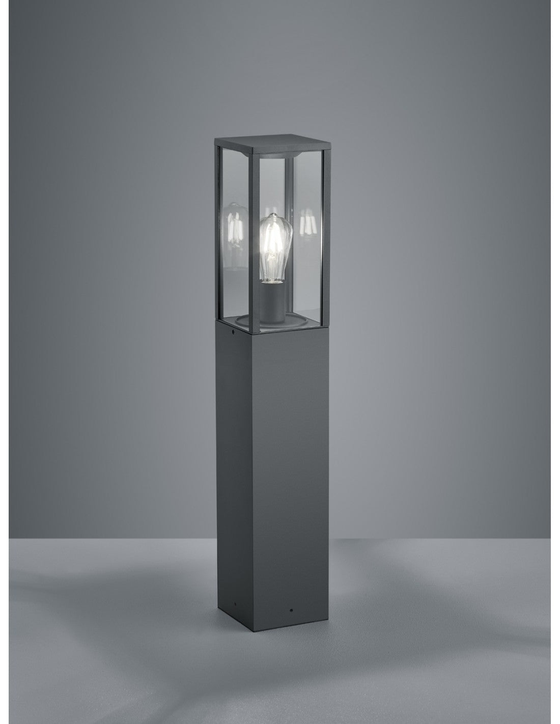 Bolardo alto de exterior Garonne Antracita Alt. 80 cm Trio Lighting