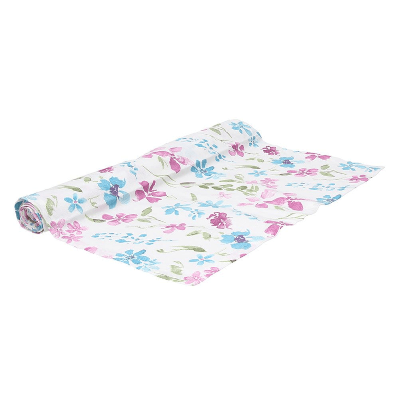 Camino de mesa 40x140 cm de algodón azul claro