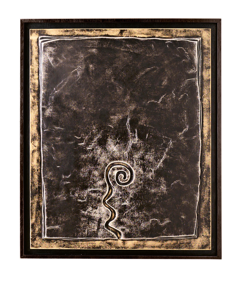 Óleo sobre lienzo multicolor y marco de madera 100x120 cm