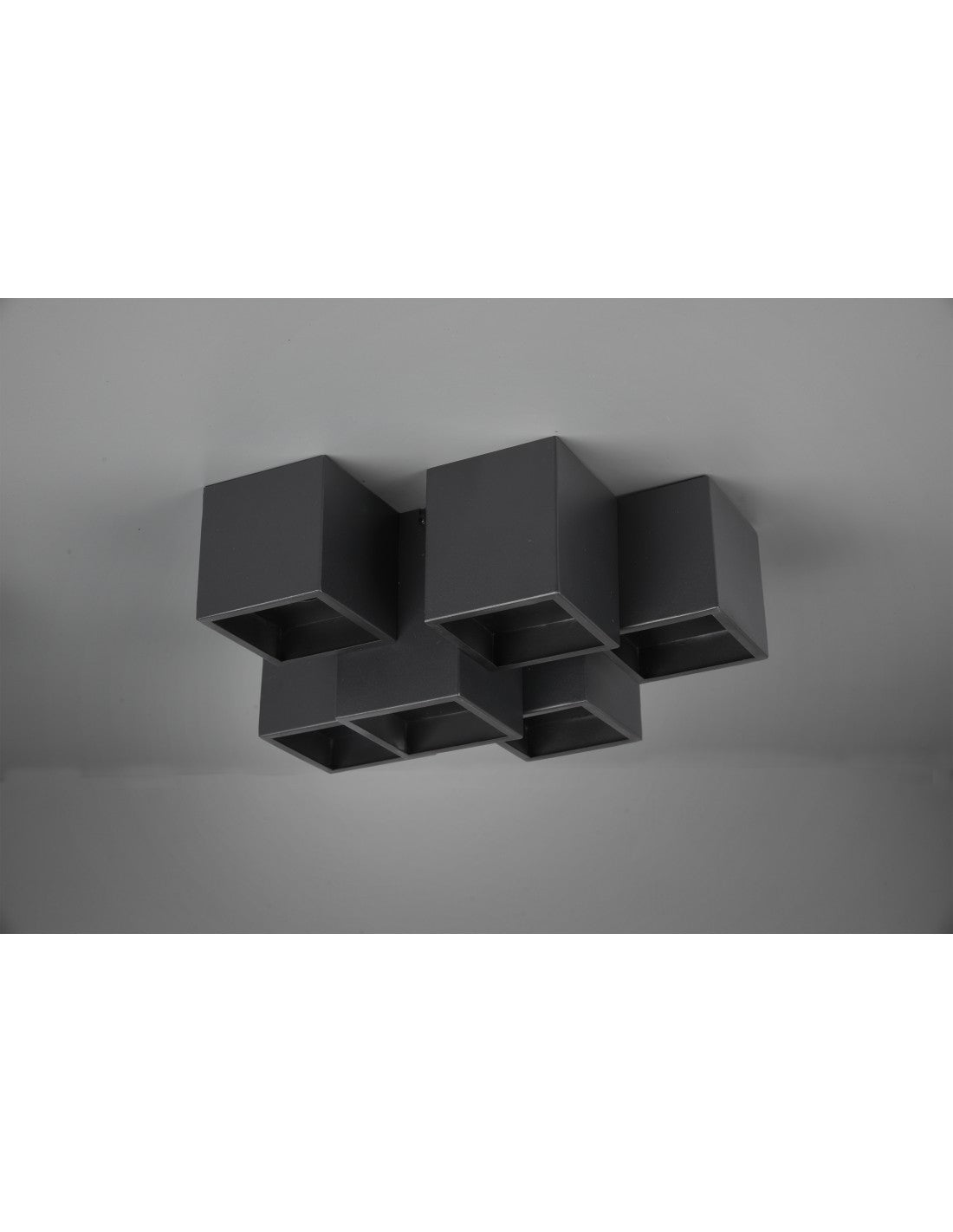 Lámpara de techo 6 Cubos GU10 RGB Fernando Negro Mate Trio Lighting