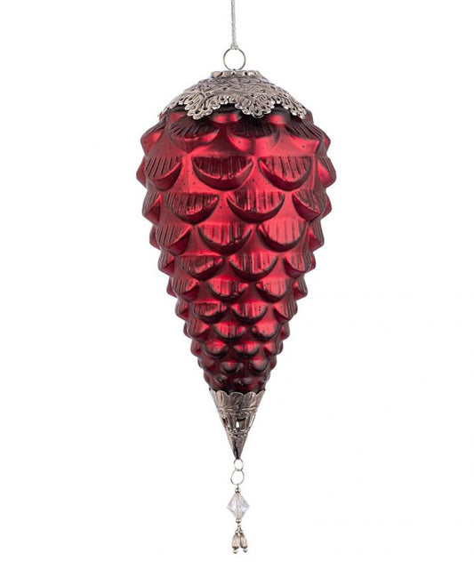 4 colgantes Vt Fascinate con forma de piña roja D140