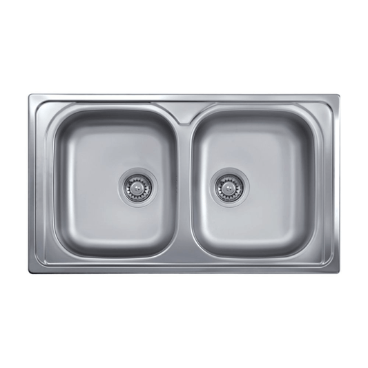 Fregadero 86x50 2 senos SAXT322