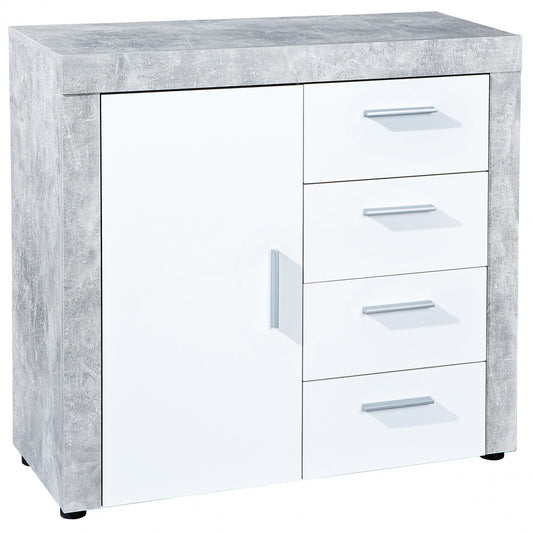 Aparador hormigón blanco 77 x 40 x 82 h cm