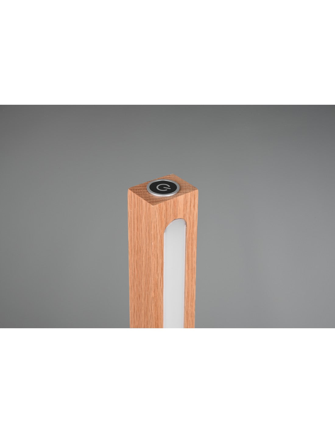 Lámpara de pie Bacchetta vintage de madera Led Touch Bellari Trio Lighting