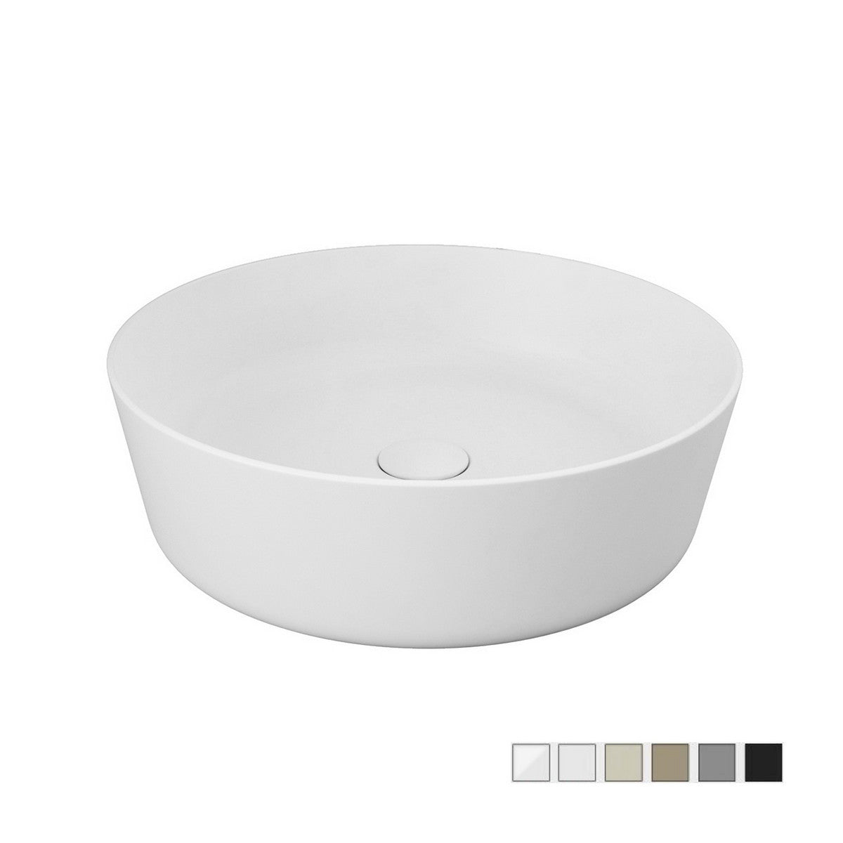 Lavabo sobre encimera redondo Feeling