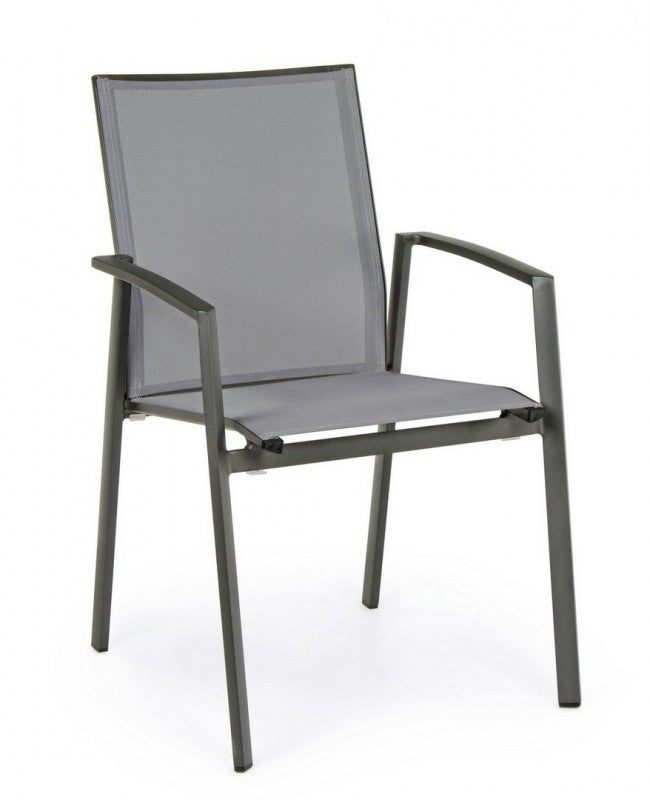 Silla de jardín Cruise de aluminio antracita
