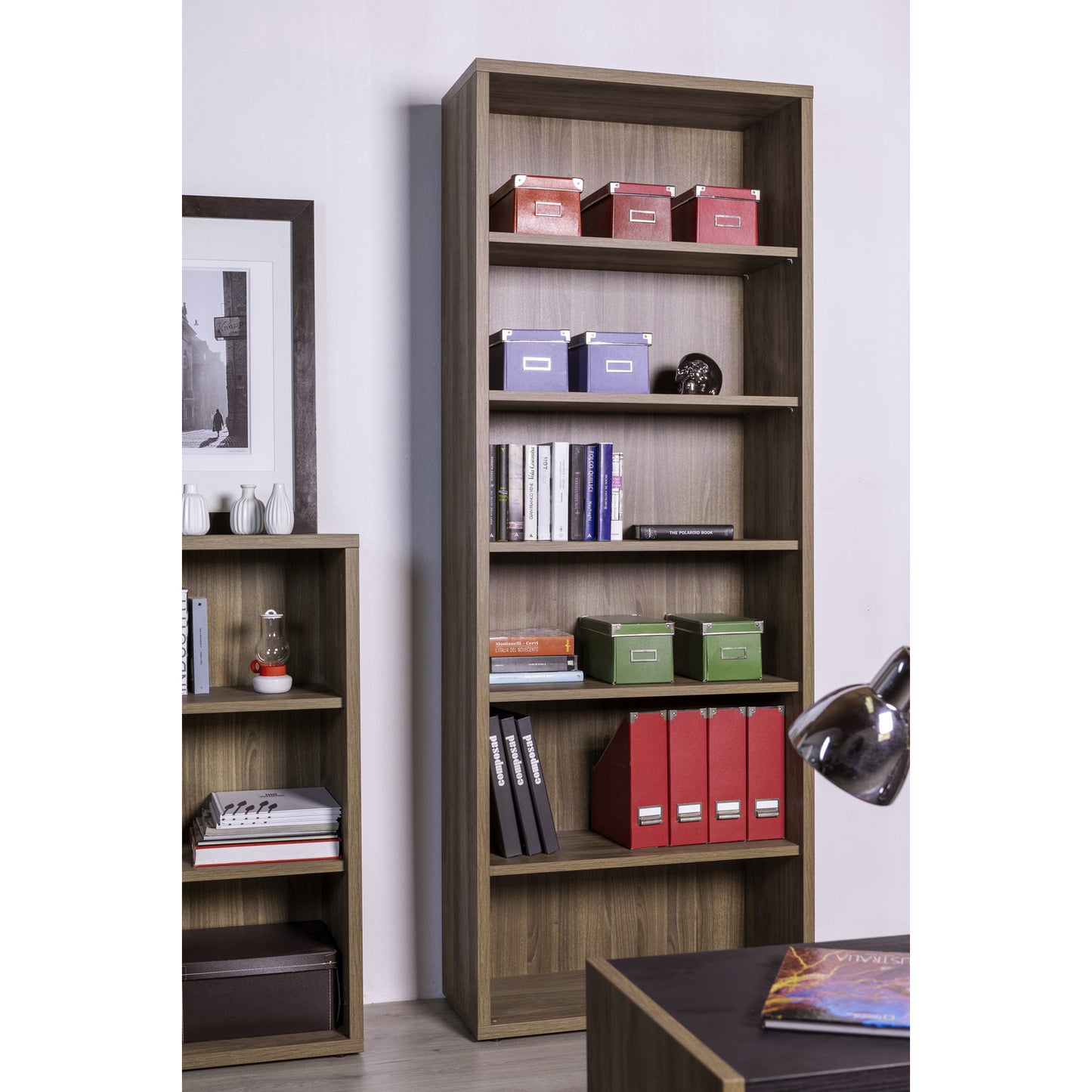 Librería columna Davinci Brera con 6 compartimentos