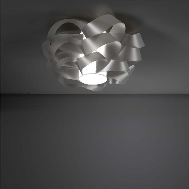 One light CLOUD Plafón plateado diámetro 60x h28 cm