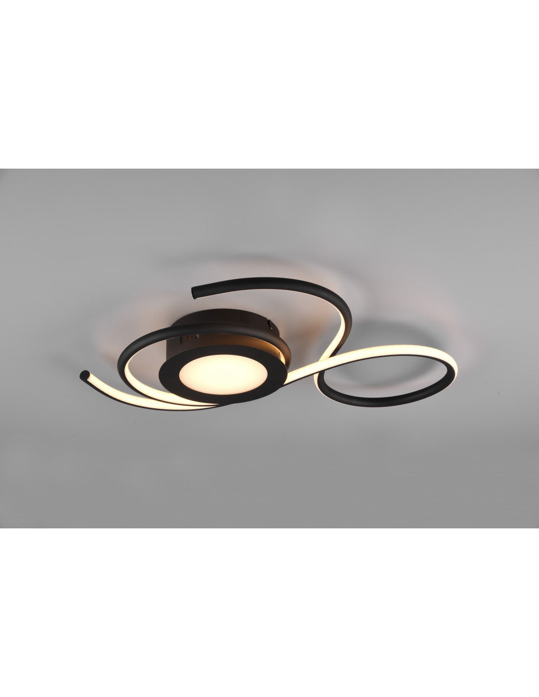 Apliques de luz de techo negra, diseño moderno, atenuador Led, iluminación Jive Trio