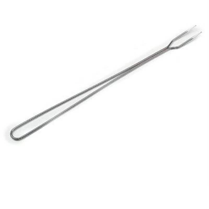 Tenedor de barbacoa de acero inoxidable.
