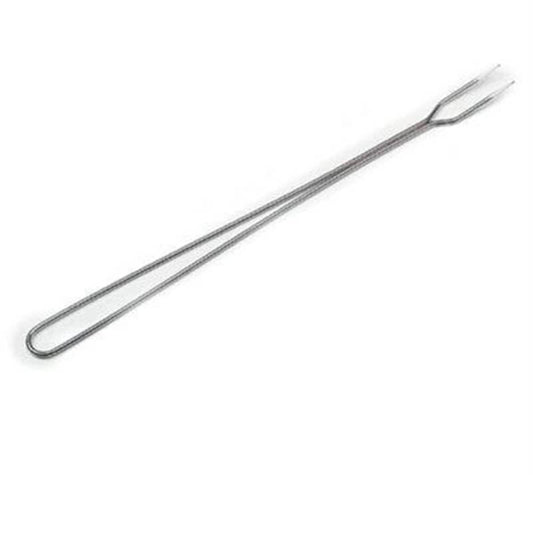 Tenedor de barbacoa de acero inoxidable.