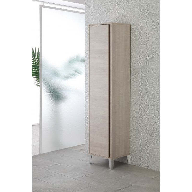 Armario para escobas de roble claro 45x35x h170cm