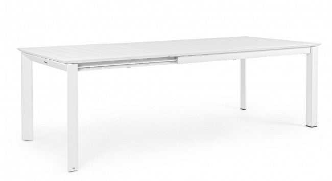 Mesa de jardín extensible Konnor blanca