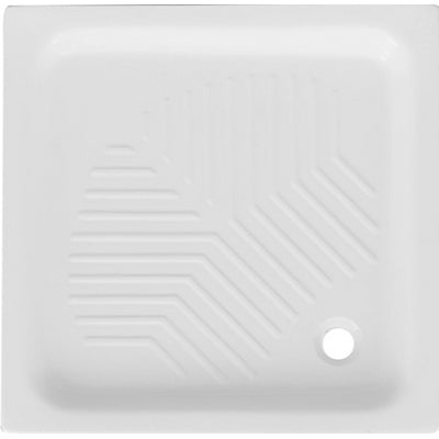 Plato de ducha cuadrado en cerámica Dianhidro