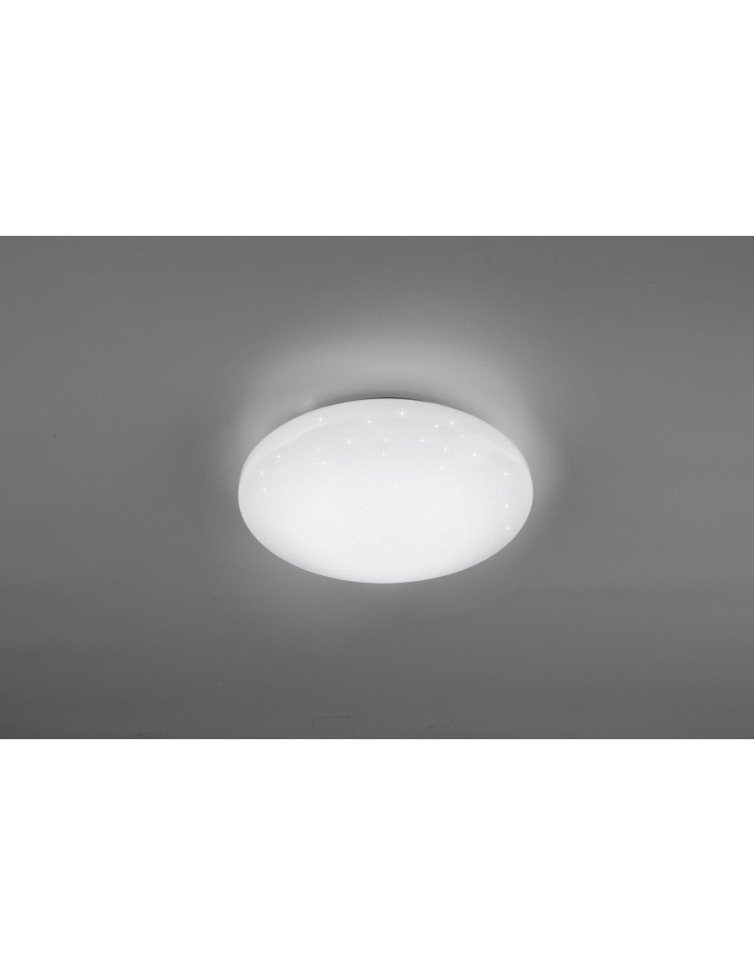 Fara Lámpara de techo redonda moderna RGB LED regulable blanco Ø27 cm Trio Lighting