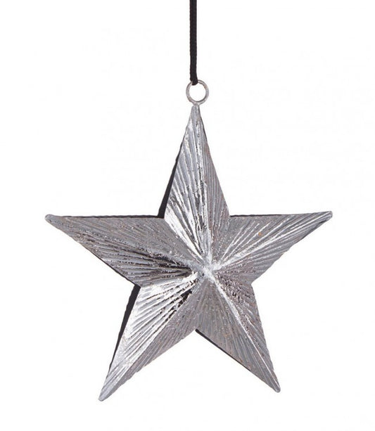 6x Colgante Estrella Plata Komal 15X15H