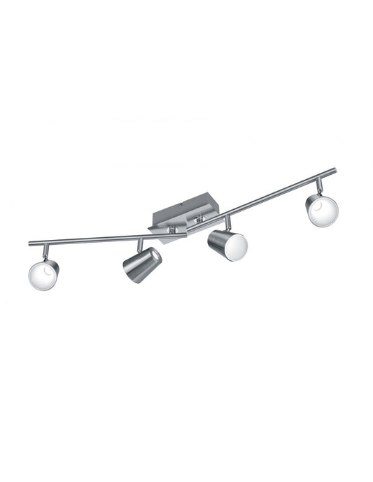 Foco de Techo Orientable 4 Luces Narcos Nichel Trio Lighting