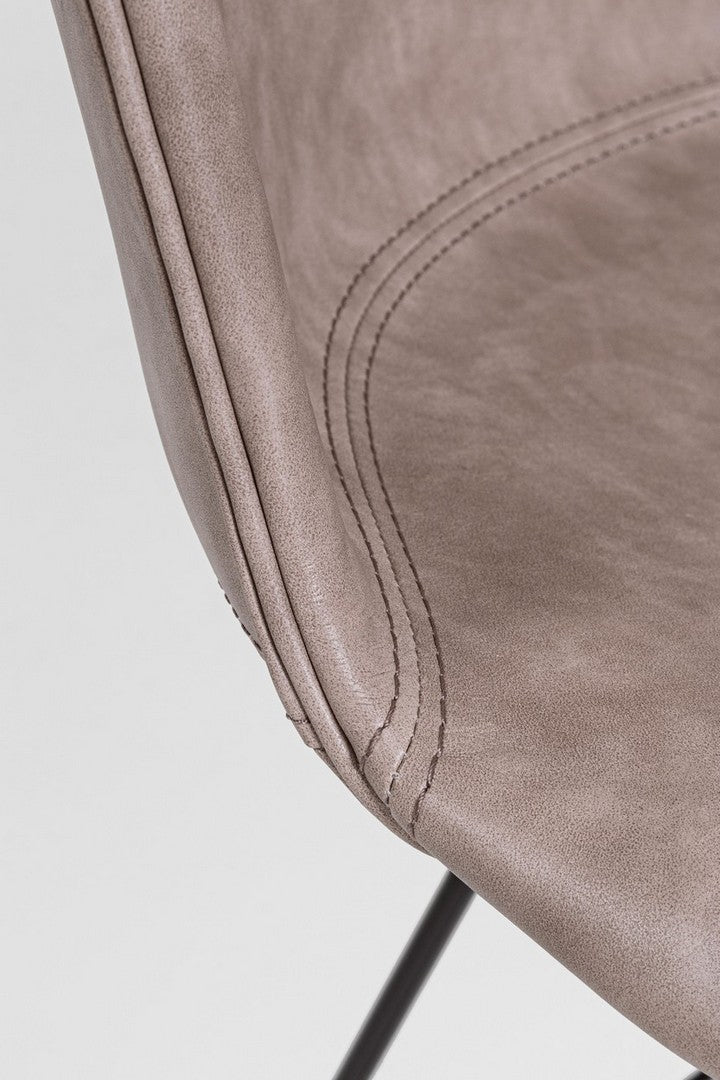 Silla Loft vintage negro beige 56 x 54 x 76 cm