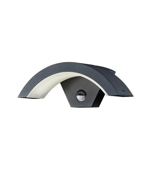 Aplique De Exterior Ohio Led IP54 Antracita Con Sensor De Movimiento Trio Lighting